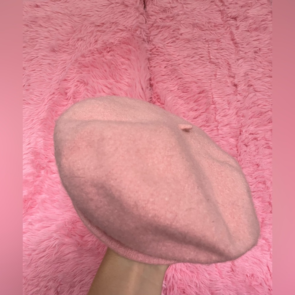 Light Pink Beret Hat